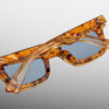 Sunglasses Model Casablanca in Color Cairo with cerulean lenses from Jacques Marie Mage
