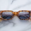 Sunglasses Model Casablanca in Color Cairo with cerulean lenses from Jacques Marie Mage