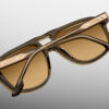 Sunglasses Model Cougar in Color Moss with Dandelion Glass Polarized lenses from Jacques Marie Mage