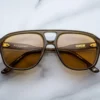 Sunglasses Model Cougar in Color Moss with Dandelion Glass Polarized lenses from Jacques Marie Mage