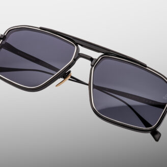 Sunglasses Model Earl in Color Corbeau with Charcoal lenses from Jacques Marie Mage