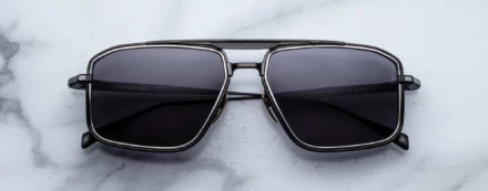 Sunglasses Model Earl in Color Corbeau with Charcoal lenses from Jacques Marie Mage
