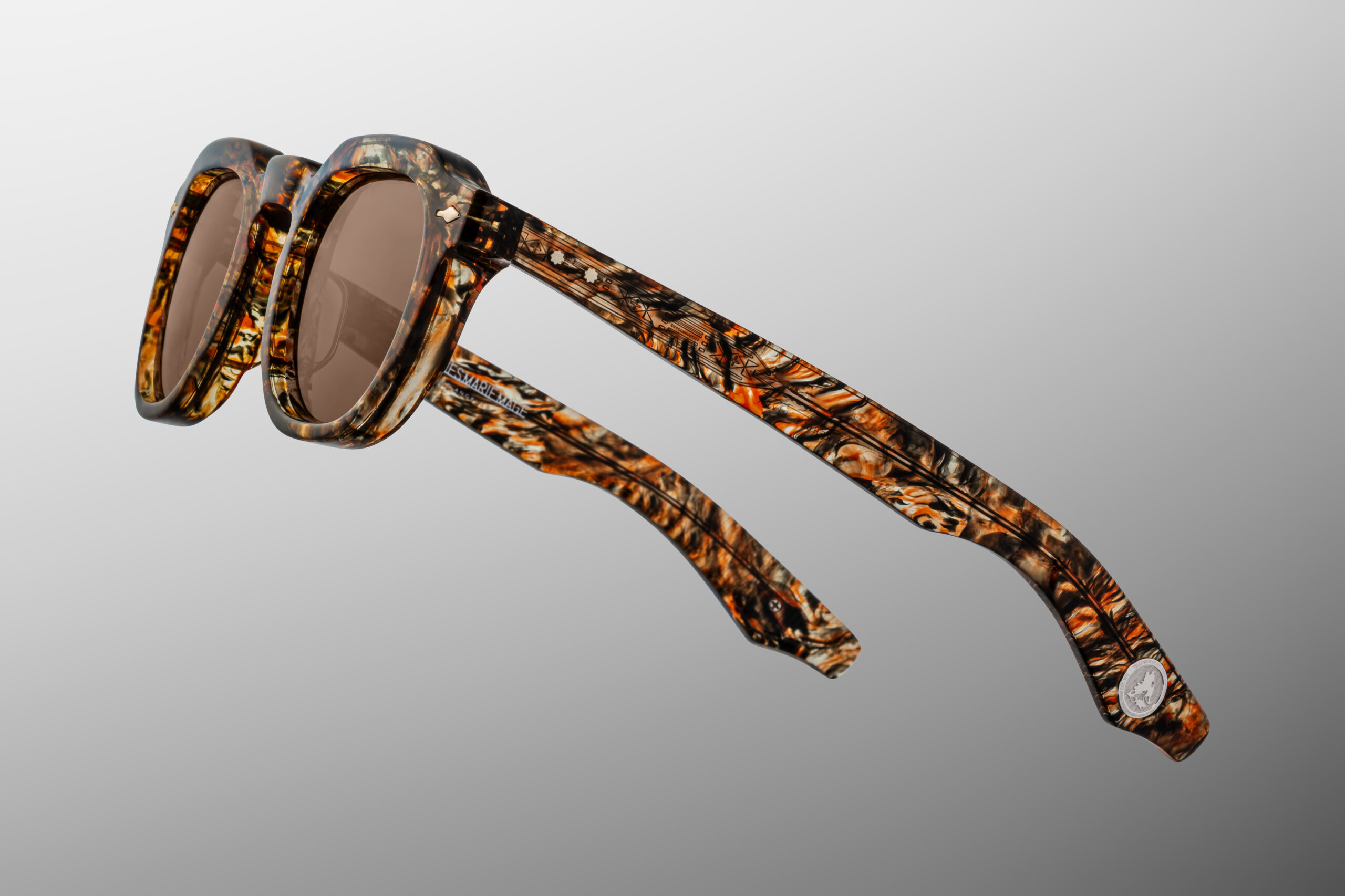 Sunglasses Model Firehole River in color Prismatic with Carob Polarized lenses