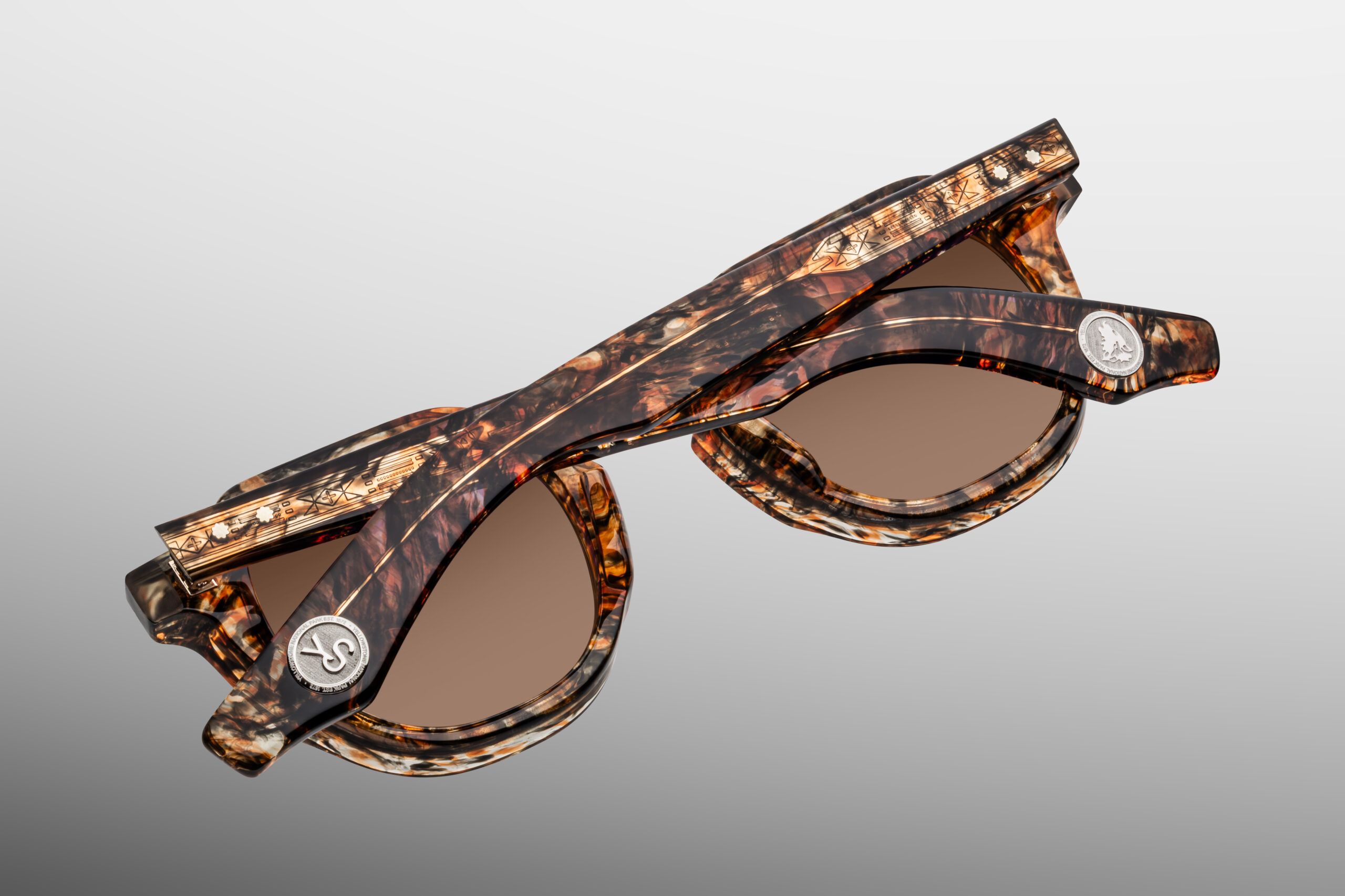 Sunglasses Model Firehole River in color Prismatic with Carob Polarized lenses