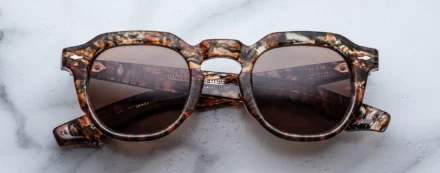 Sunglasses Model Firehole River in color Prismatic with Carob Polarized lenses
