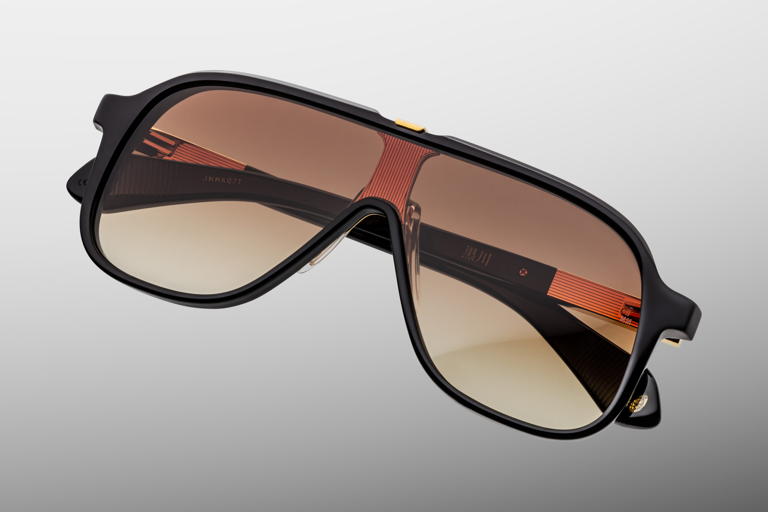Sunglasses Model Kurokawa in Color Beluga with Bronze Gradient lenses from Jacques Marie Mage's Kyosho Collection