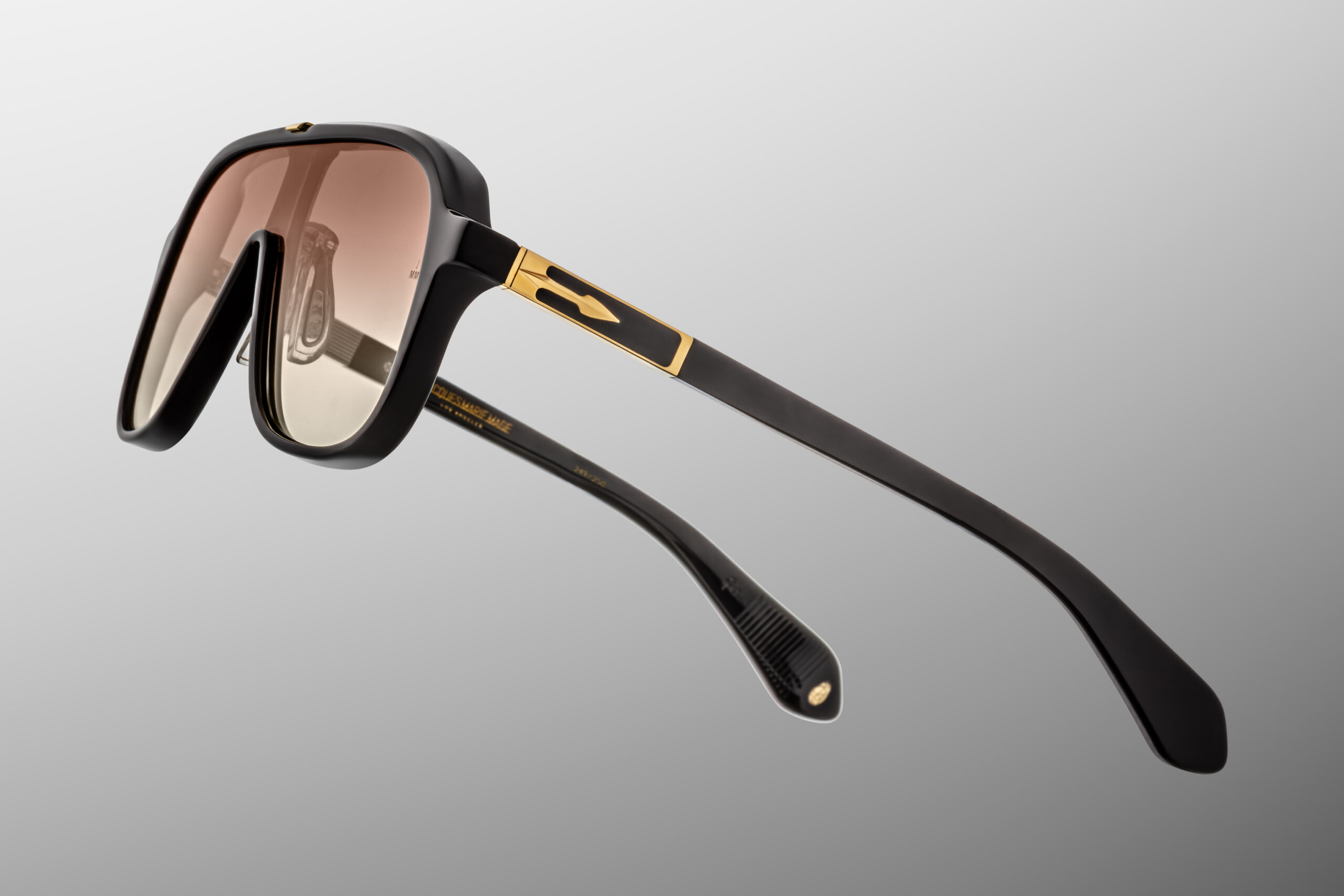 Sunglasses Model Kurokawa in Color Beluga with Bronze Gradient lenses from Jacques Marie Mage's Kyosho Collection