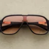 Sunglasses Model Kurokawa in Color Beluga with Bronze Gradient lenses from Jacques Marie Mage's Kyosho Collection