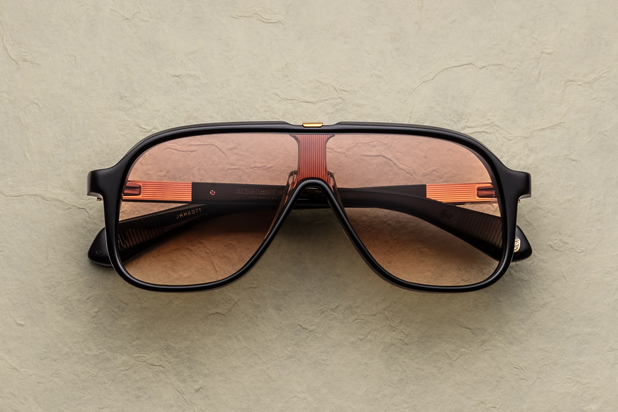 Sunglasses Model Kurokawa in Color Beluga with Bronze Gradient lenses from Jacques Marie Mage's Kyosho Collection