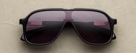 Sunglasses Model Kurokawa in Color Black with Jet lenses from Jacques Marie Mage's Kyosho Collection