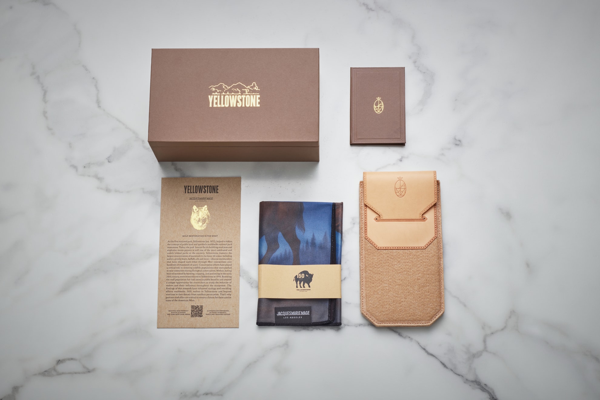 Jacques Marie Mage packaging for the Yellowstone collection