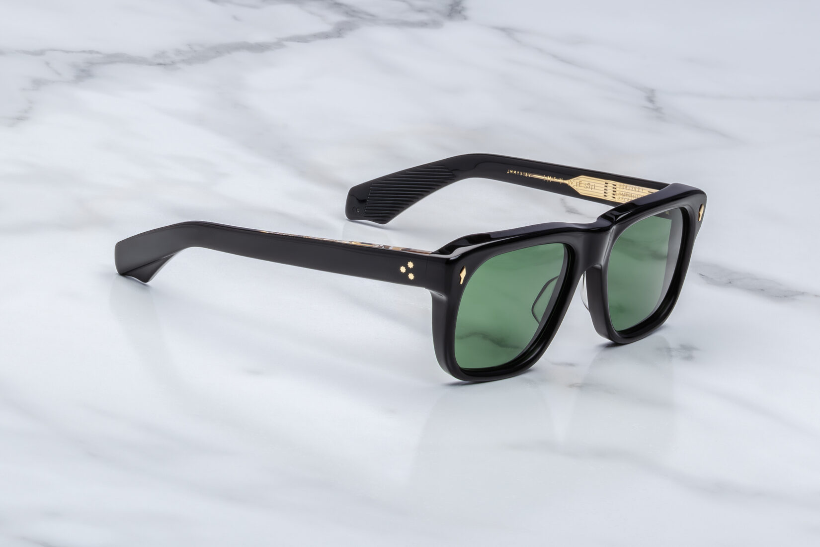 Sunglasses Model Yves in Color Venom with Emerald Lenses from Jacques Marie Mage