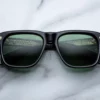 Sunglasses Model Yves in Color Venom with Emerald Lenses from Jacques Marie Mage