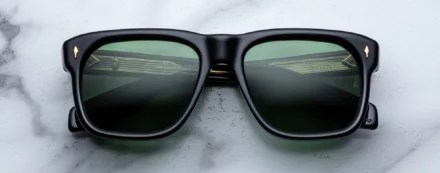 Sunglasses Model Yves in Color Venom with Emerald Lenses from Jacques Marie Mage