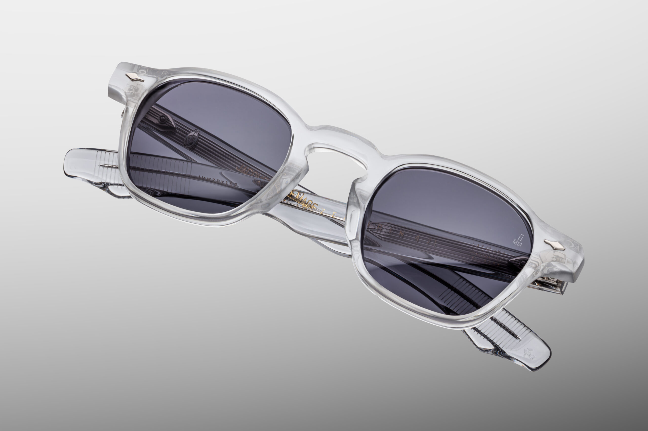 Sunglasses Model Zephirin 47 in Color Sulfur with Grey Gradient lenses from Jacques Marie Mage