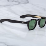 Sunglasses Model Zephirin 47 in Color Venom with Emerald lenses from Jacques Marie Mage