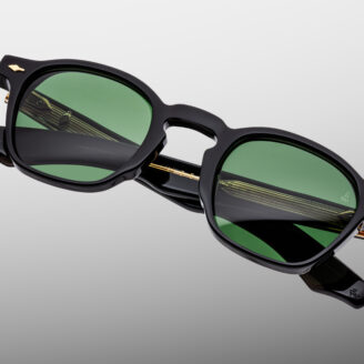 Sunglasses Model Zephirin 47 in Color Venom with Emerald lenses from Jacques Marie Mage