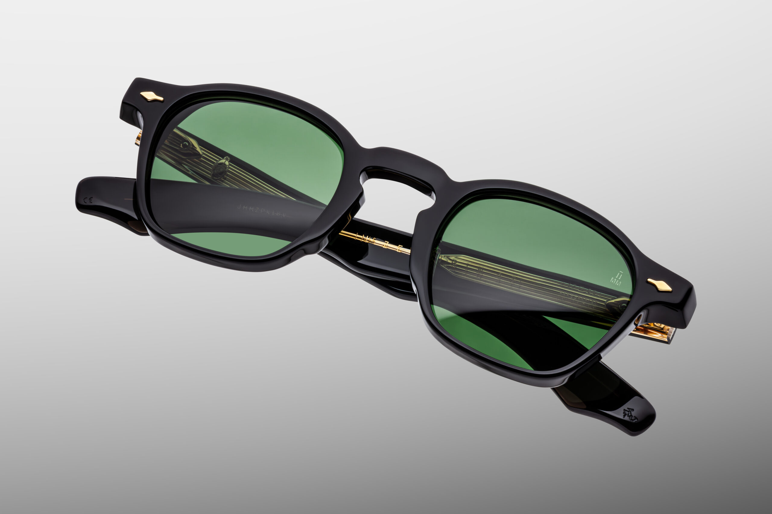 Sunglasses Model Zephirin 47 in Color Venom with Emerald lenses from Jacques Marie Mage