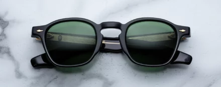 Sunglasses Model Zephirin 47 in Color Venom with Emerald lenses from Jacques Marie Mage