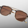 Sunglasses Model 1992 in Color Antique Gold with Pecan lenses from the Jacques Marie Mage's Ayrton Senna collection