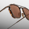 Sunglasses Model 1992 in Color Antique Gold with Pecan lenses from the Jacques Marie Mage's Ayrton Senna collection
