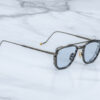Sunglasses Model 1992 in Color Antique Gunmetal with Light blue lenses from the Jacques Marie Mage's Ayrton Senna collection