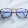 Sunglasses Model 1992 in Color Antique Gunmetal with Light blue lenses from the Jacques Marie Mage's Ayrton Senna collection
