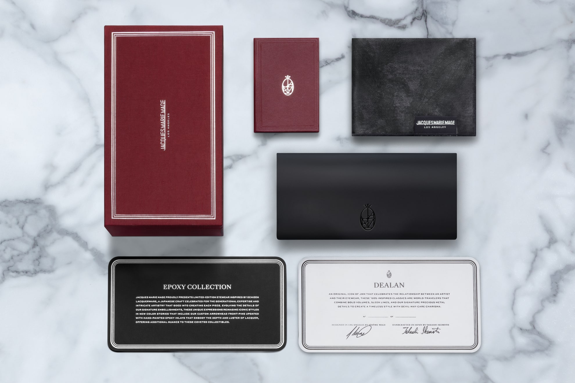 Sunglasses Model Dealan in Color Fumée from the Jacques Marie Mage's Epoxy II Collection