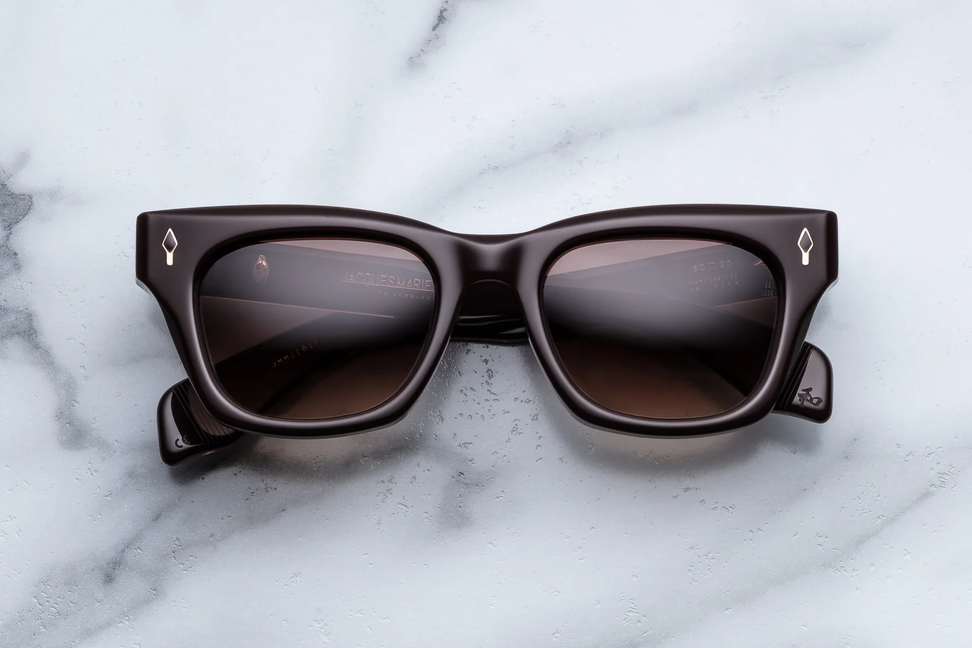 Sunglasses Model Dealan in Color Ganache from the Jacques Marie Mage's Epoxy II Collection