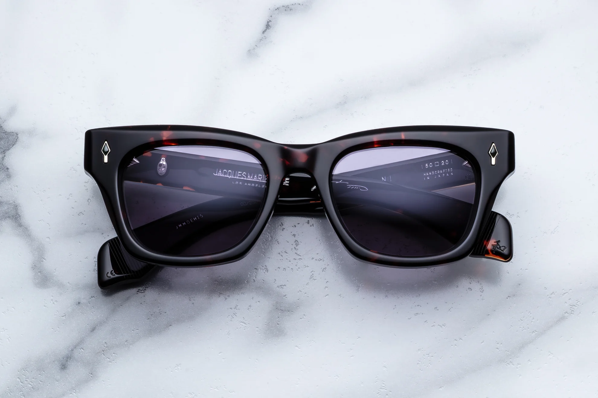 Sunglasses Model Dealan in Color Rayon Violet from Jacques Marie Mage's Patti Smith special collection