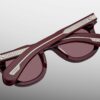 Sunglasses Model Vendome in Color Cassis with Ruby Lenses from Jacques Marie Mage's Epoxy II special collection