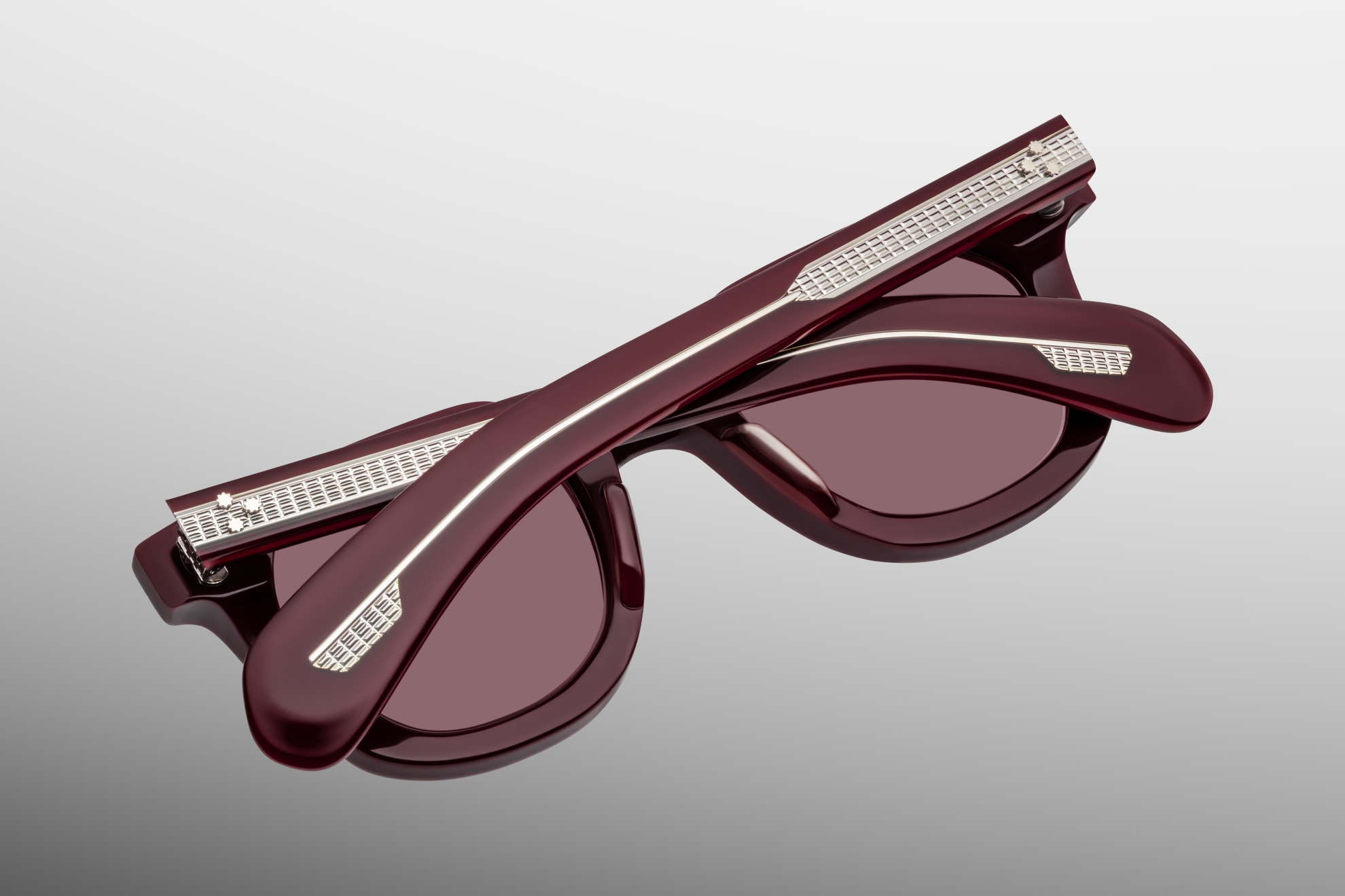 Sunglasses Model Vendome in Color Cassis with Ruby Lenses from Jacques Marie Mage's Epoxy II special collection