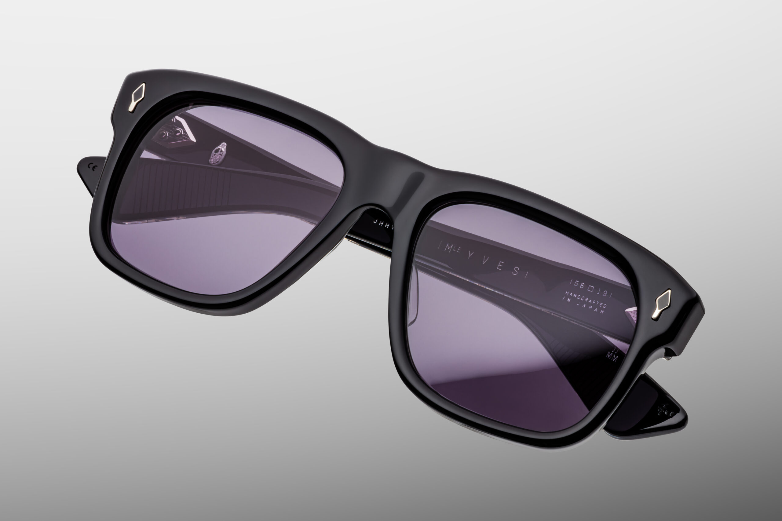 Sunglasses Model Yves in Color Fumée with Nimbus Lenses from Jacques Marie Mage's Epoxy II special collection