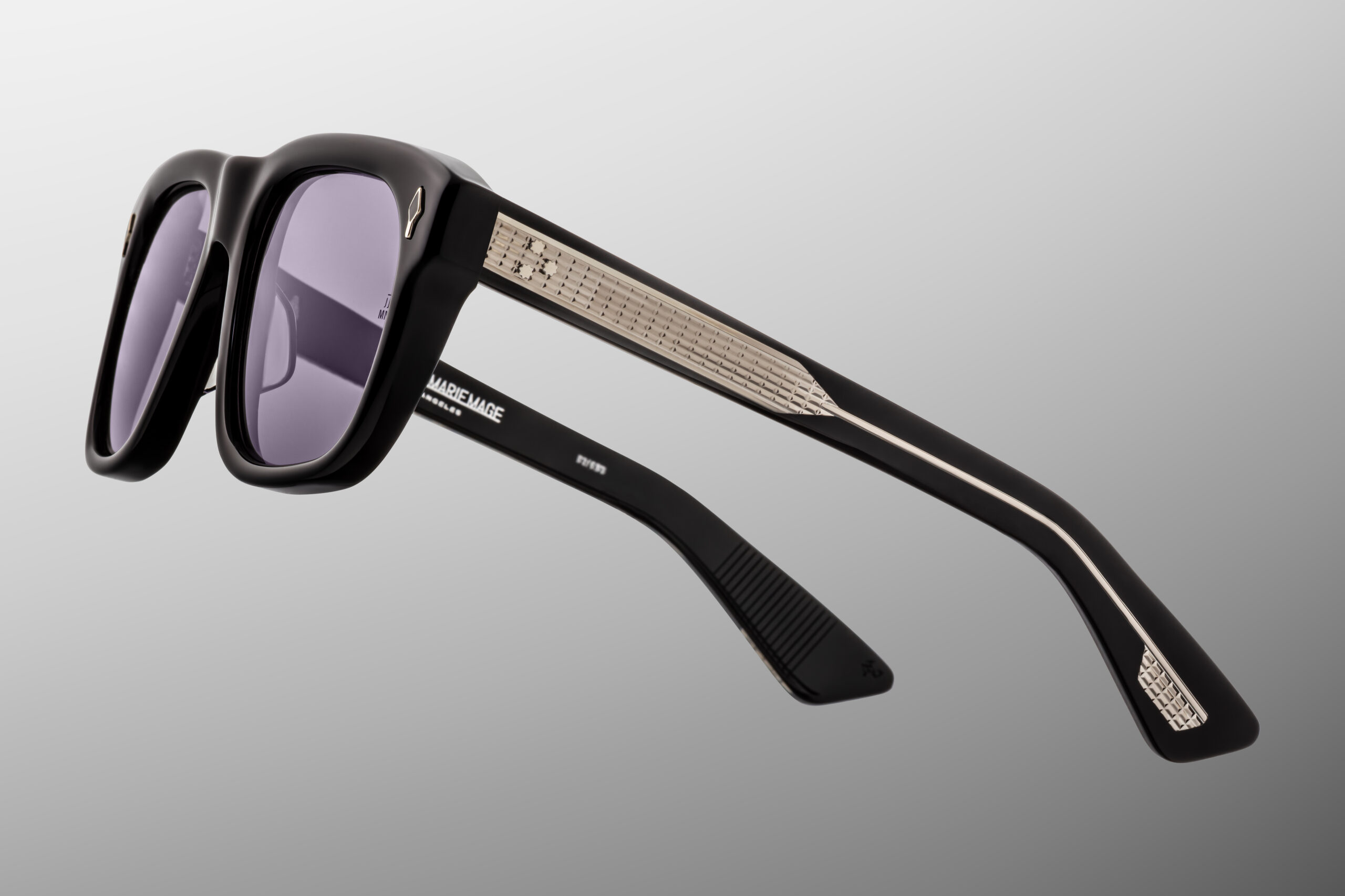 Sunglasses Model Yves in Color Fumée with Nimbus Lenses from Jacques Marie Mage's Epoxy II special collection