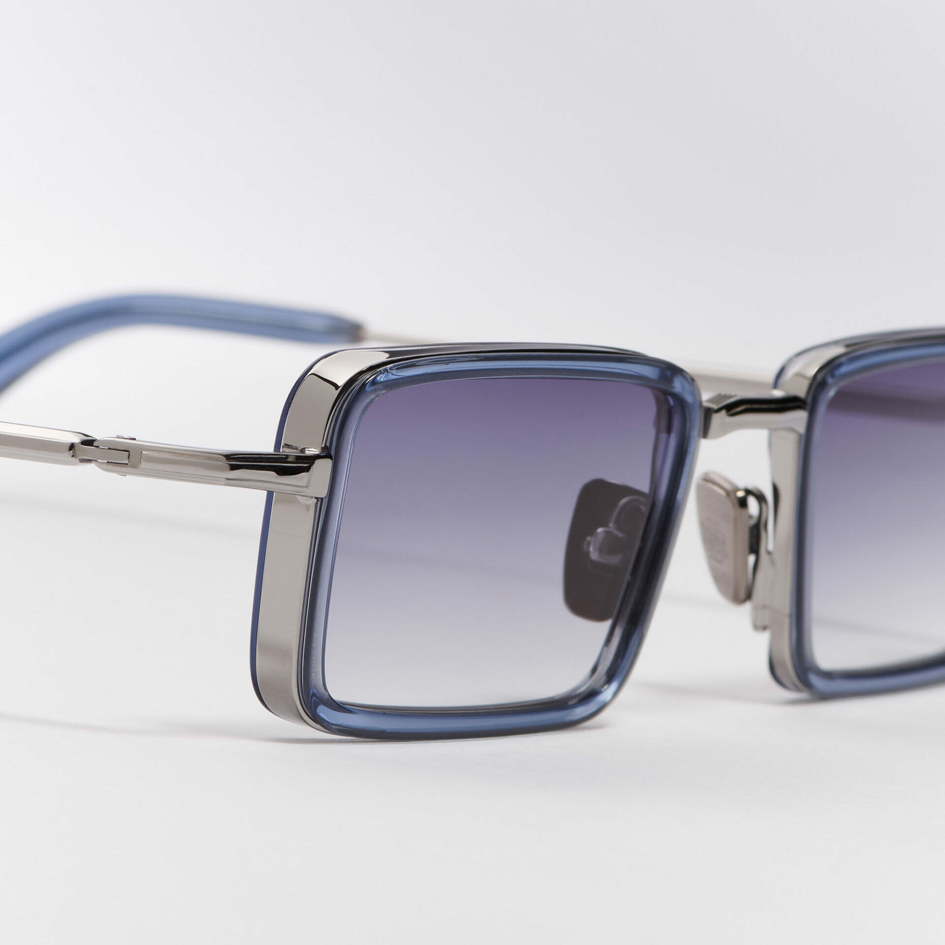 Sunglasses Model Pierce in Color C135 with Dark Blue Gradient lenses from John Dalia