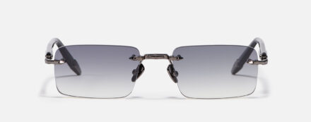 Sunglasses Model R01 in Color C520 with Grey Gradient lenses from John Dalia