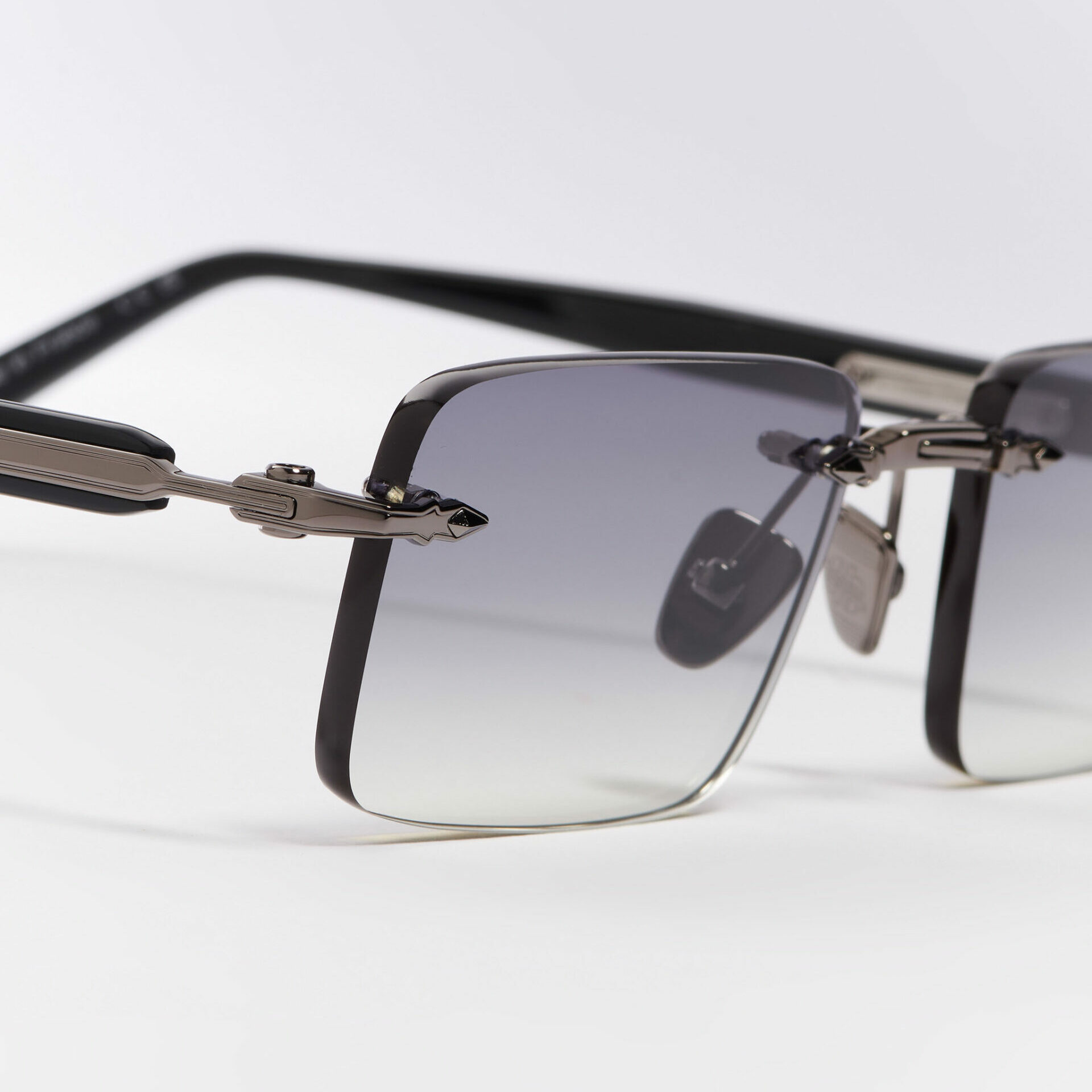 Sunglasses Model R01 in Color C520 with Grey Gradient lenses from John Dalia