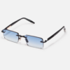 Sunglasses Model R01 in Color C303 with Clear Blue Gradient lenses from John Dalia