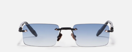 Sunglasses Model R01 in Color C303 with Clear Blue Gradient lenses from John Dalia