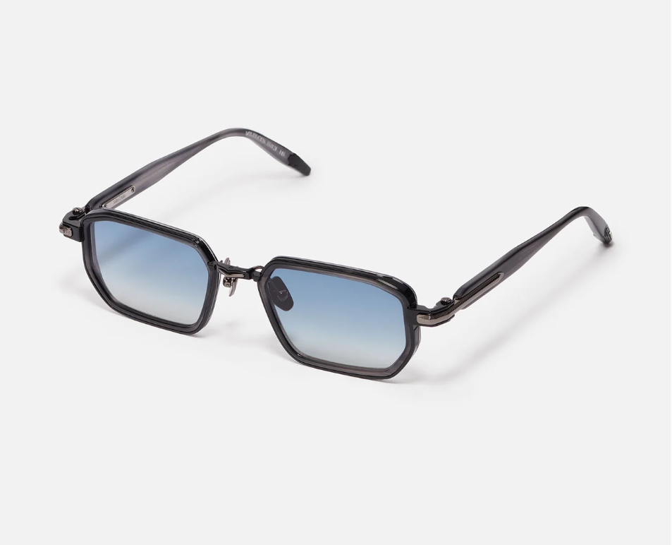 Sunglasses Model Miles in Color C426 with Clear Blue Gradient lenses from John Dalia