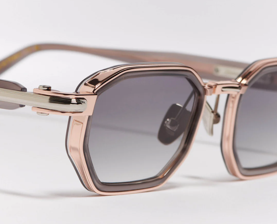 Sunglasses Model Axel in Color C476 with Grey Gradient lenses from John Dalia