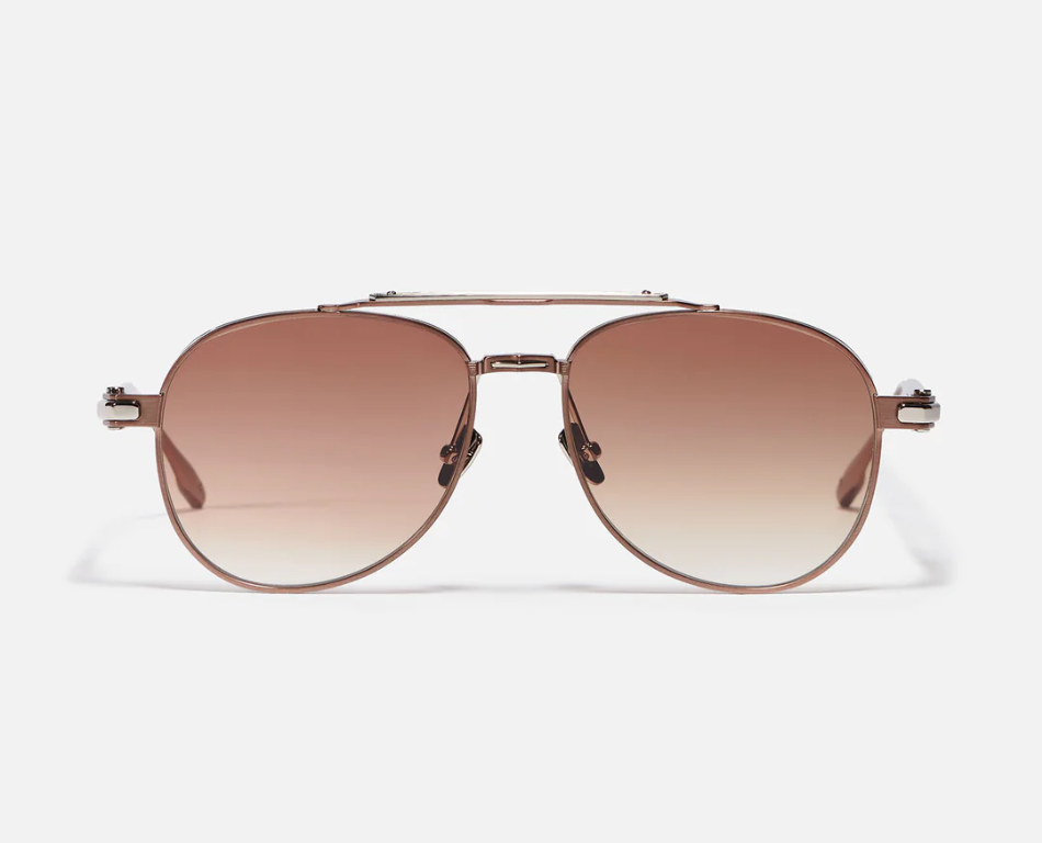 Sunglasses Model Akira in Color C461 with Vintage Brown Gradient lenses from John Dalia