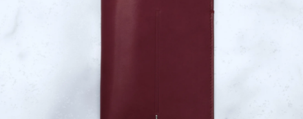 Circa Slip case in Color Bordeaux with from Jacques Marie Mage