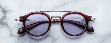 Sunglasses Model Delage in Color Cherry with Nimbus lenses from Jacques Marie Mage