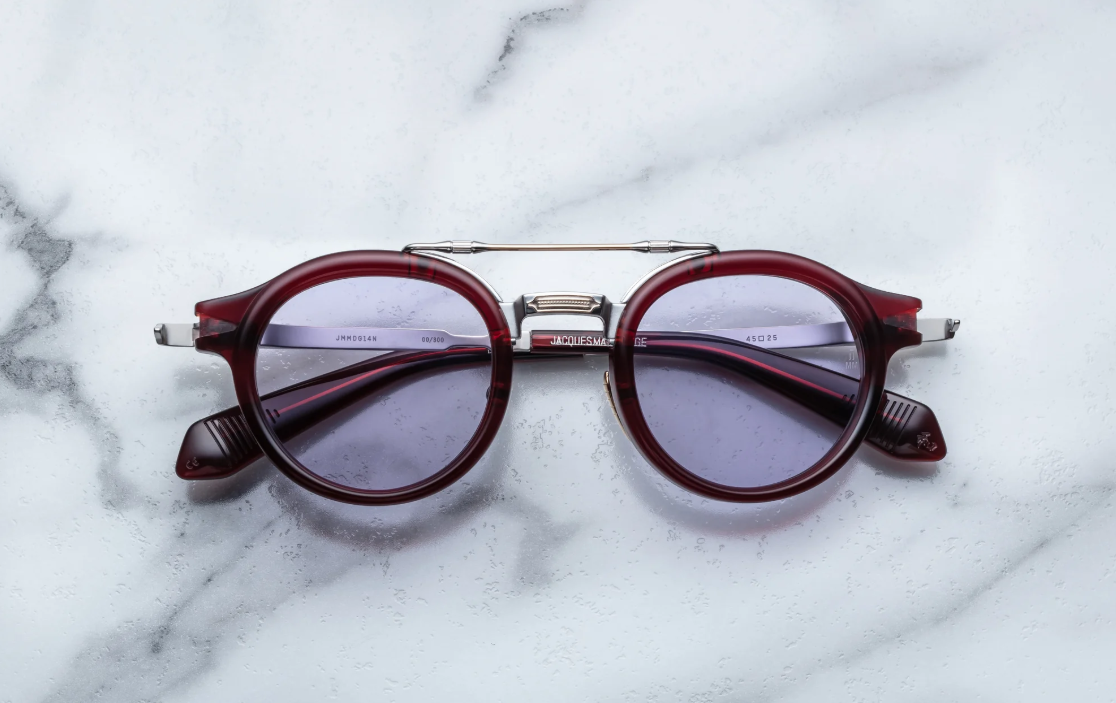Sunglasses Model Delage in Color Cherry with Nimbus lenses from Jacques Marie Mage