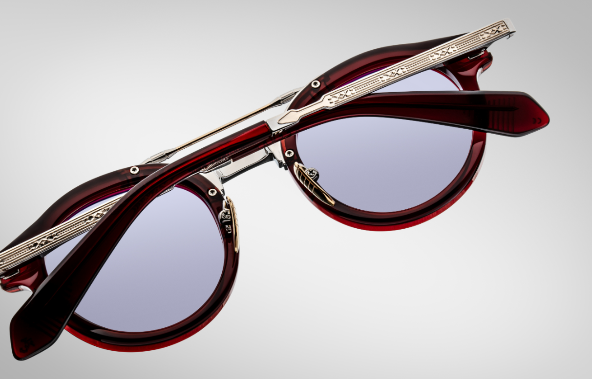 Sunglasses Model Delage in Color Cherry with Nimbus lenses from Jacques Marie Mage