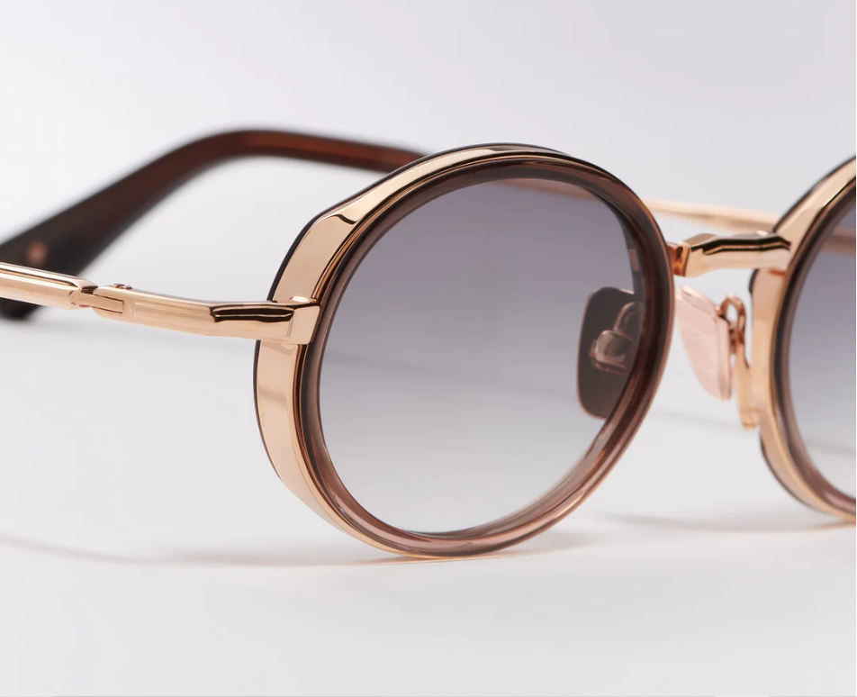 Sunglasses Model Eddie in Color C148 with Grey Gradient lenses from John Dalia