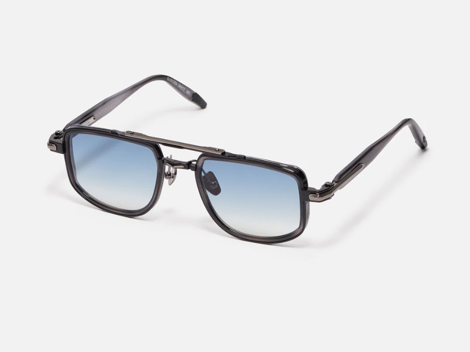 Sunglasses Model Kai in Color C426 with clear blue Gradient lenses from John Dalia