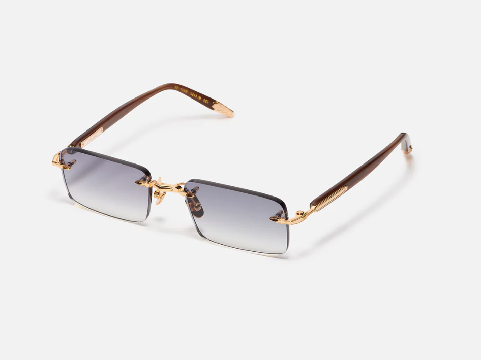 Sunglasses Model R01 in Color C531 with Grey Gradient lenses from John Dalia