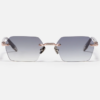 Sunglasses Model R03 in Color C476 with grey Gradient lenses from John Dalia